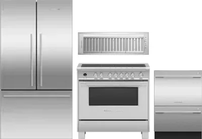 4 Piece Package Includes Refrigerator, Range, Hood And Dishwasher